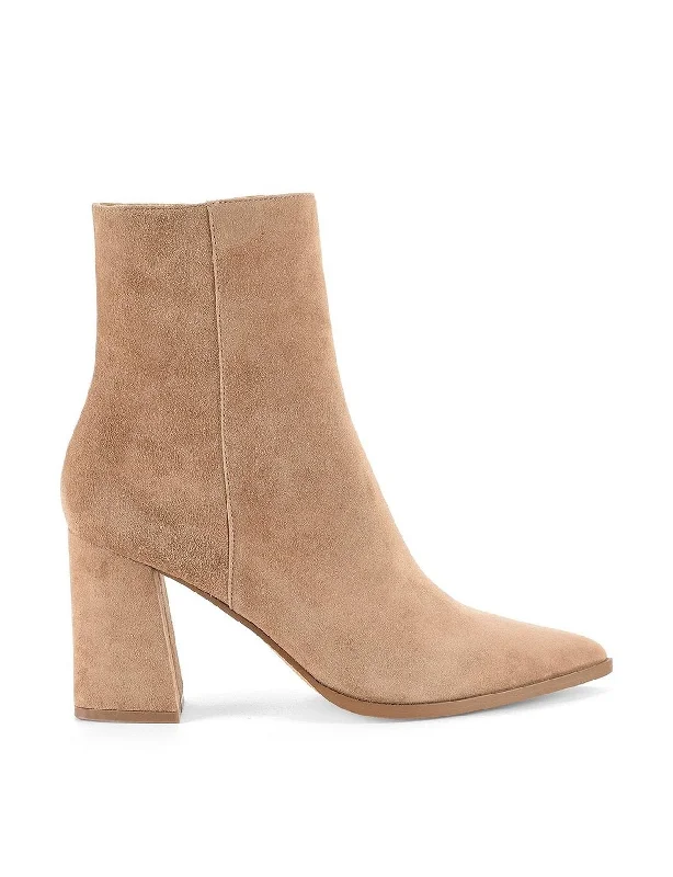 trendy women’s boots for colder weather -Willing Ankle Boots - Walnut Suede