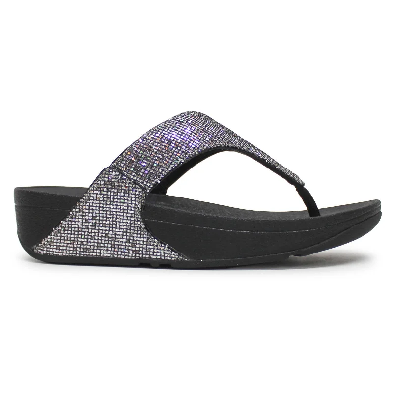 trendy women’s flip-flops for beachwear -Lulu Glitterball Toe Post Synthetic Women's Slip On Sandals