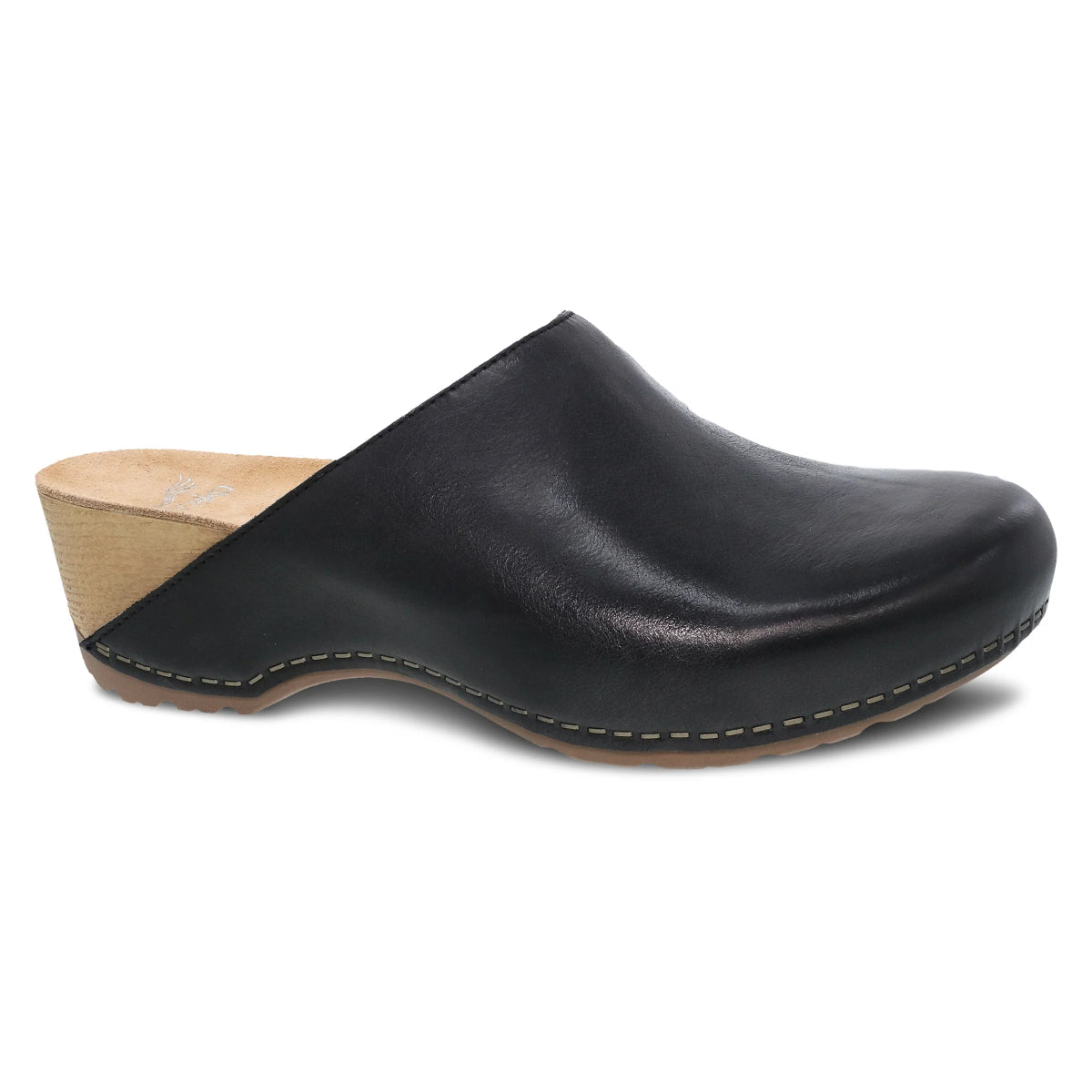 women’s shoes for working long hours -Dansko Women's Talulah Black Milled Burnished