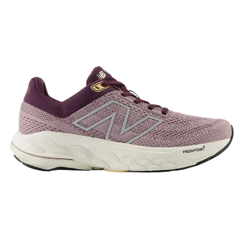 luxury women’s heels for evening parties -New Balance Women's Fresh Foam X 860v14 W860J14 Ice Wine/Plum Brown/Silver Metallic