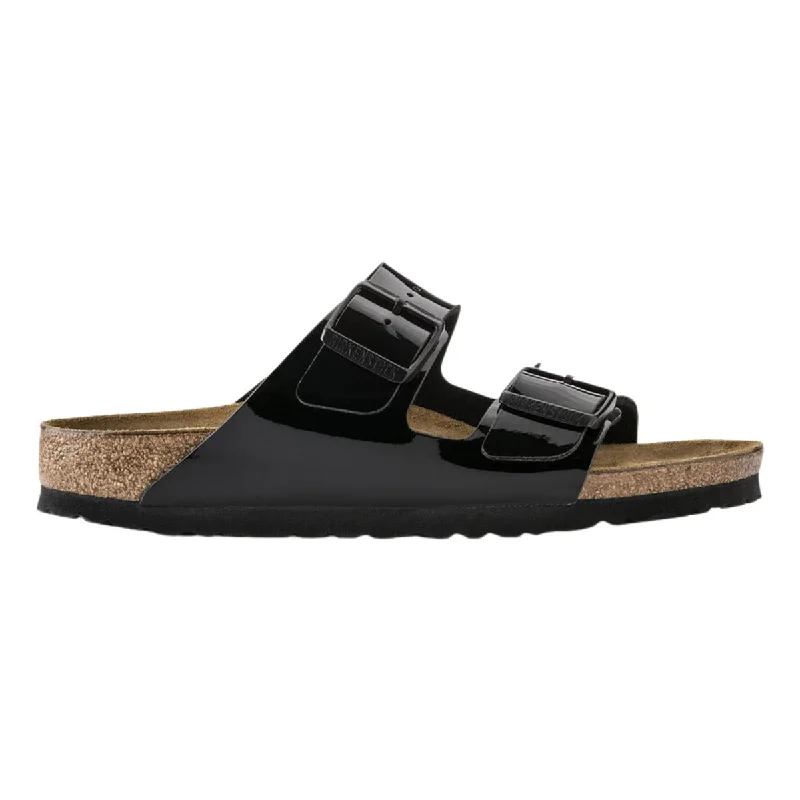 luxury women’s heels for evening parties -Birkenstock Women's Arizona Birko-Flor Patent Black