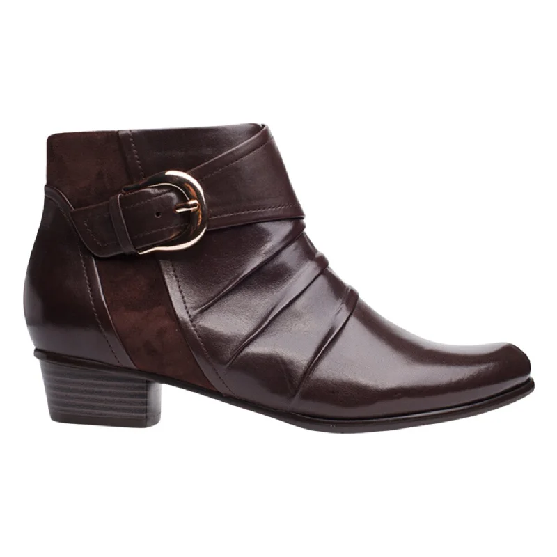 women’s dress boots for formal events -Regarde Le Ciel Women's Stefany 389 Brown Leather