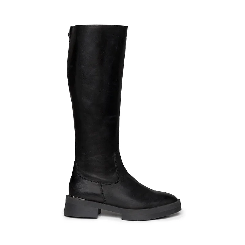 trendy women’s boots for colder weather -Medellyn Boot BLACK LEATHER