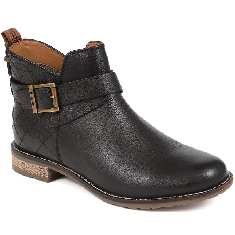 stylish women’s sneakers for daily wear -Darlene Buckled Leather Ankle Boots - BARBR38511 / 324 451