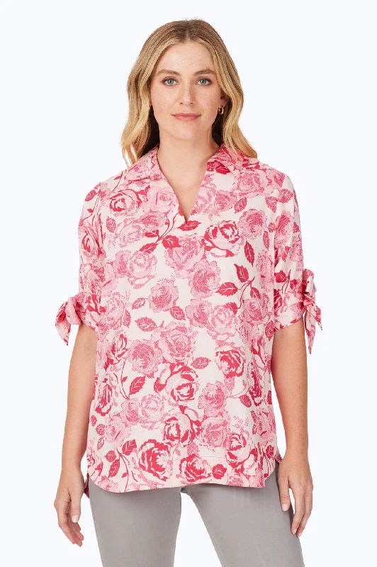 best women’s casual dresses for everyday wear -Emma No Iron Vintage Rose Tunic