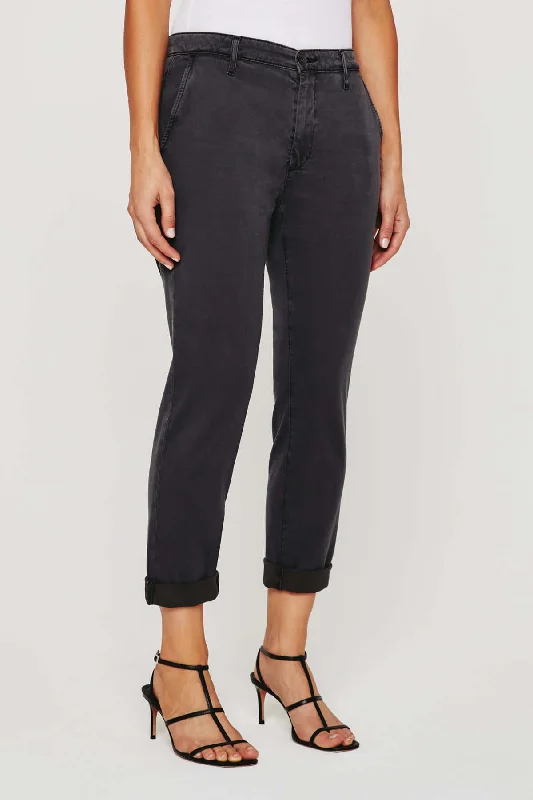 women’s elegant tops for date nights -CADEN TAILORED TROUSER IN SULFUR NIGHT SHADOW