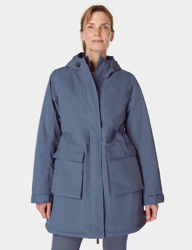 stylish women’s overcoats for cold weather -Winter Stride Waterproof Parka - Endless Blue