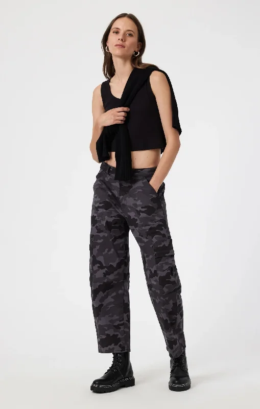 women’s soft and cozy cardigans for fall -VINNIE SMOKE CAMO TWILL PANT