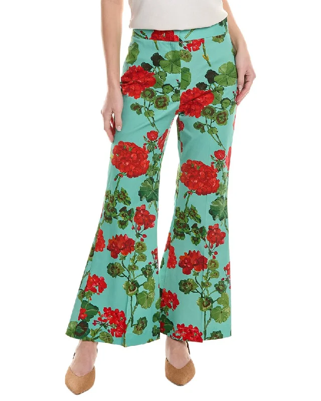 women’s off-the-shoulder tops for casual wear -Oscar de la Renta Geranium Pant