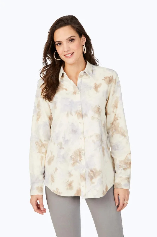 women’s cozy pajamas for winter nights -Zoey Vegetable Tie-Dye Shirt