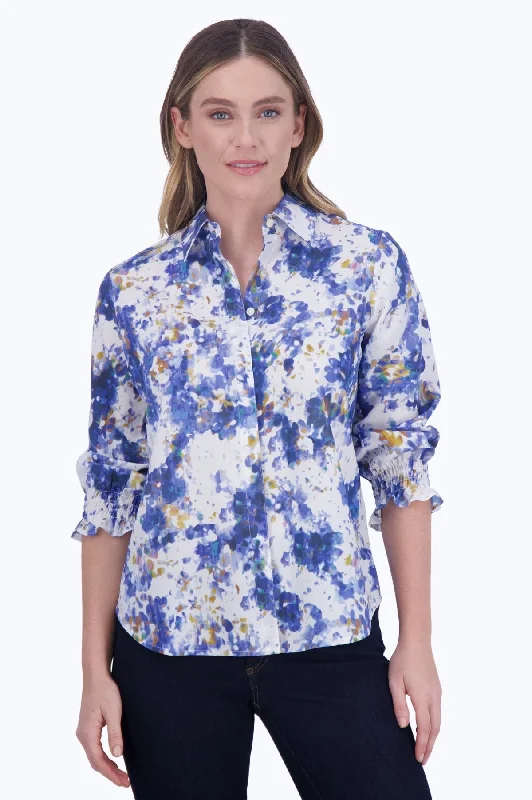 best women’s dresses for everyday wear -Olivia No Iron Abstract Floral Shirt