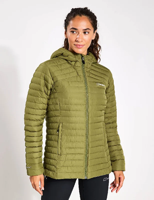 classic women’s cardigans for layering -Nula Micro Jacket - Oak Moss