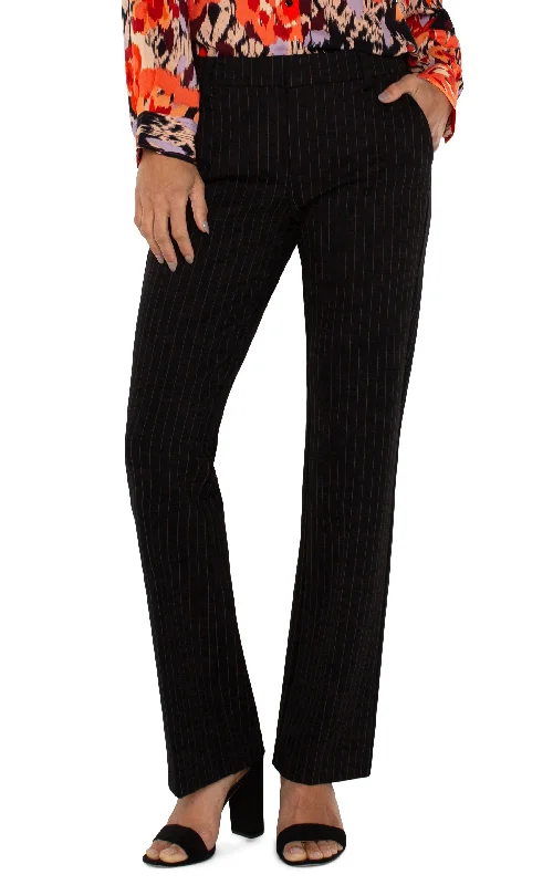 best women’s coats for rainy weather -KELSEY KNIT PINSTRIPE TROUSER