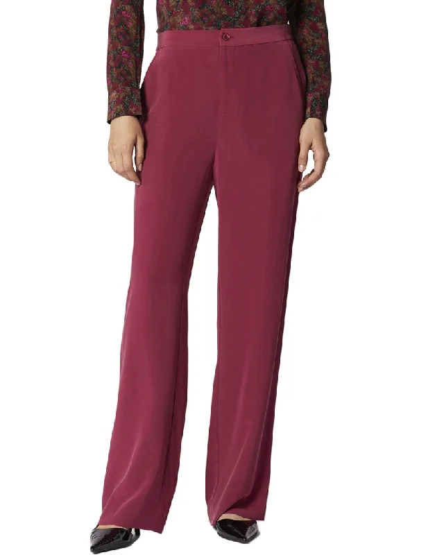 casual women’s pants for warm weather -Equipment Aeslin Silk Trouser