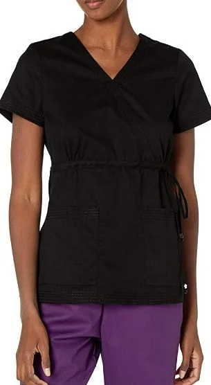 women’s off-the-shoulder tops for casual wear -koi Women's Katelyn Scrub Top_Black