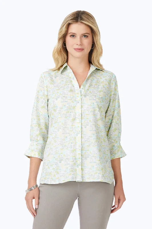 women’s long sleeve shirts for fall fashion -Meryl No Iron Coast to Coast Shirt