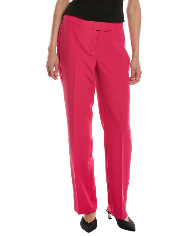 casual women’s pants for warm weather -Anne Klein Fly Front Extend Tab Ankle Pant