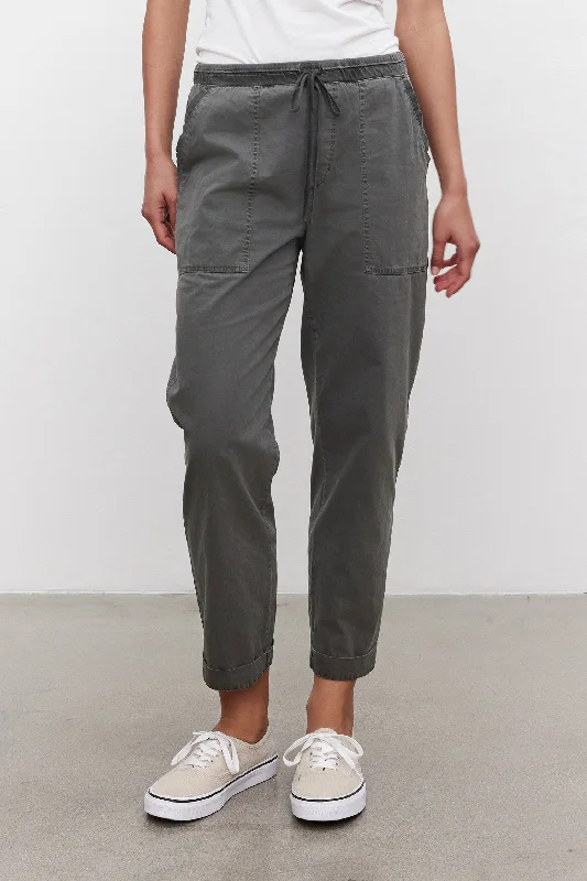 casual women’s pants for warm weather -MISTY COTTON TWILL PANT