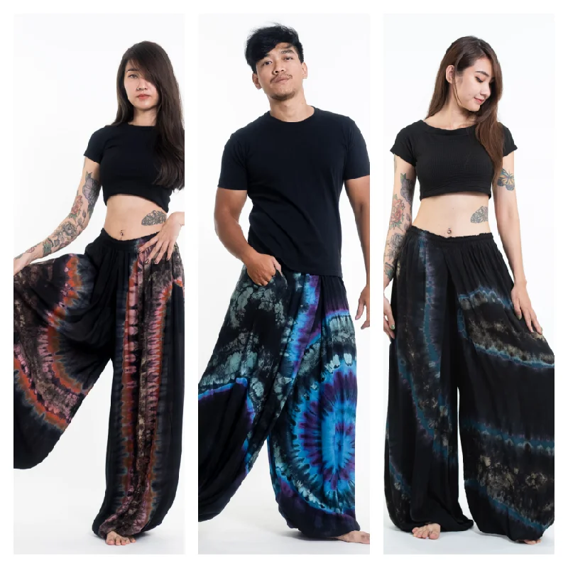 chic women’s sweatshirts for fall and winter -Assorted set of 5 Tie dye Balloon Harem Pants