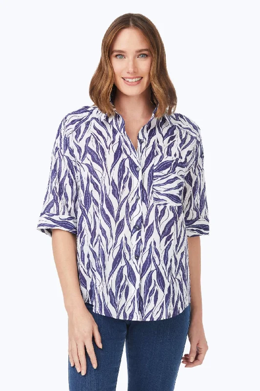 affordable women’s casual tops for daily wear -Joanna Beach Botanical Tunic