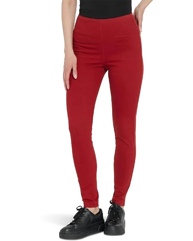 best women’s casual dresses for everyday wear -Toothpick Denim Pant In Matte Red