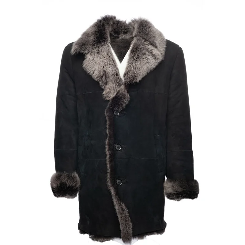 women’s dresses with lace details for elegance -Georges Toscana Shearling sheepskin Coat