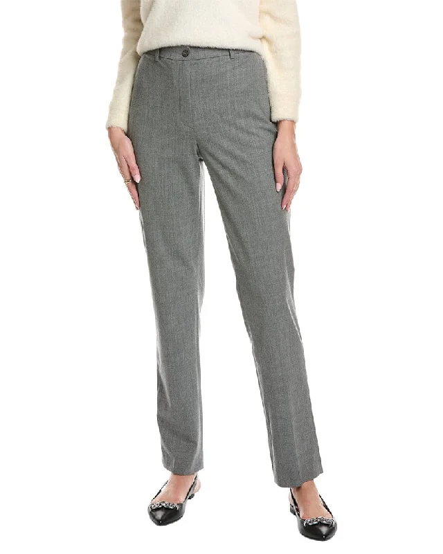 women’s long sleeve tops for cooler weather -Michael Kors Collection St. Tropical Samantha Wool-Blend Pant