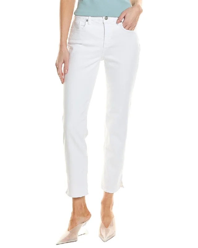 women’s formal blouses for work attire -NYDJ Slim Optic White Straight Leg Jean