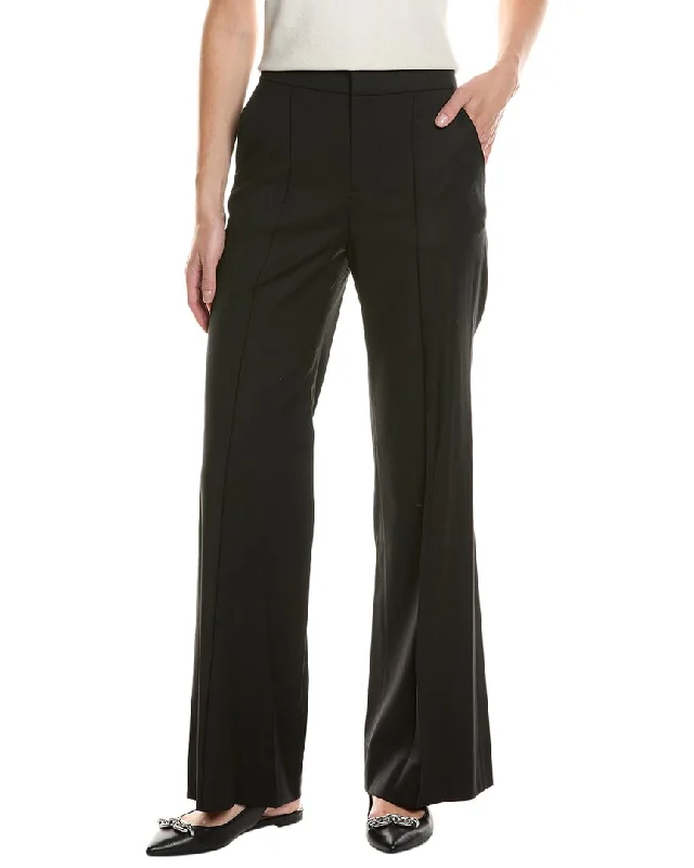 affordable women’s scarves for cold weather -alice + olivia Dylan High-Rise Wool-Blend Wide Leg Pant