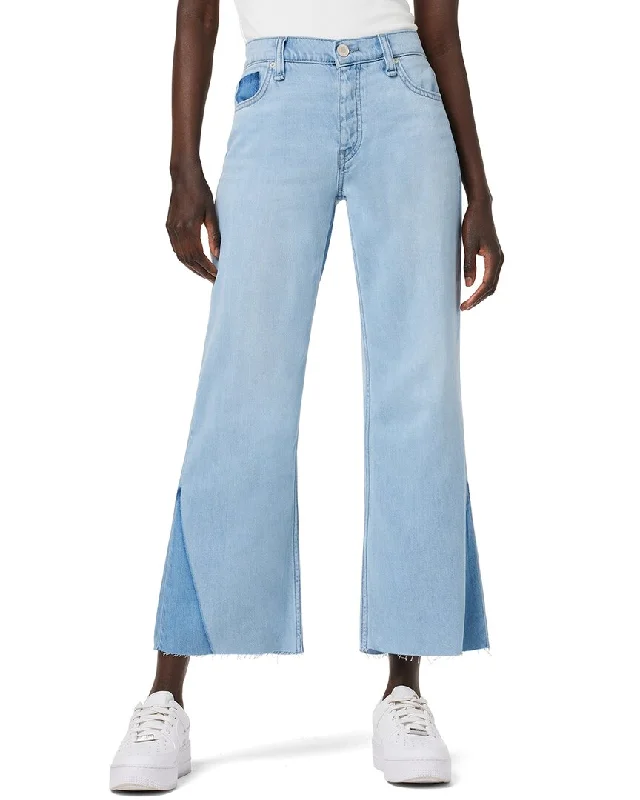 stylish women’s dresses for weekend wear -HUDSON Jeans Rosie High-Rise Wide Leg Crop Blue Spring Jean