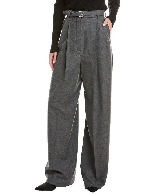 stylish women’s overcoats for cold weather -Sportmax Kiens Long Wool-Blend Trouser