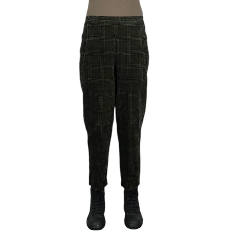 fashionable women’s outerwear for winter -PLAID TERRA SLIM PANT