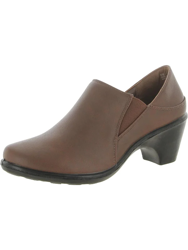 comfortable women’s shoes for office wear -Ryalee Womens Faux Leather Round Toe Booties