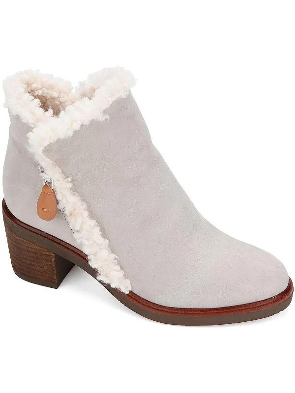 women’s platform shoes for evening wear -Womens Suede Ankle Chelsea Boots