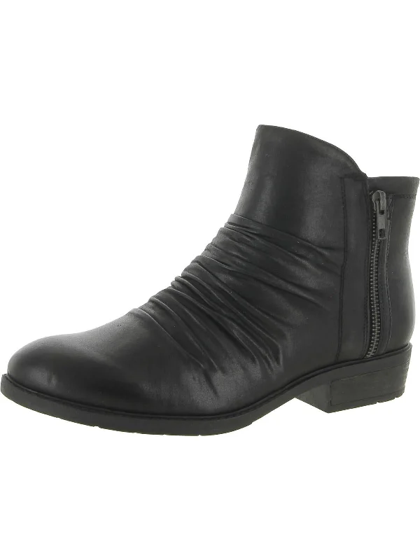 women’s boots for outdoor winter activities -Yippee Womens Faux Leather Slouchy Ankle Boots