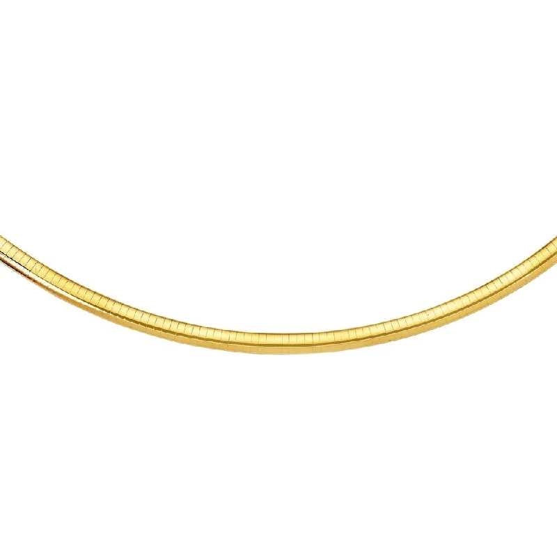 women’s trendy bangles for bold outfits -6.0 mm 14k Yellow Gold Classic Omega Bracelet