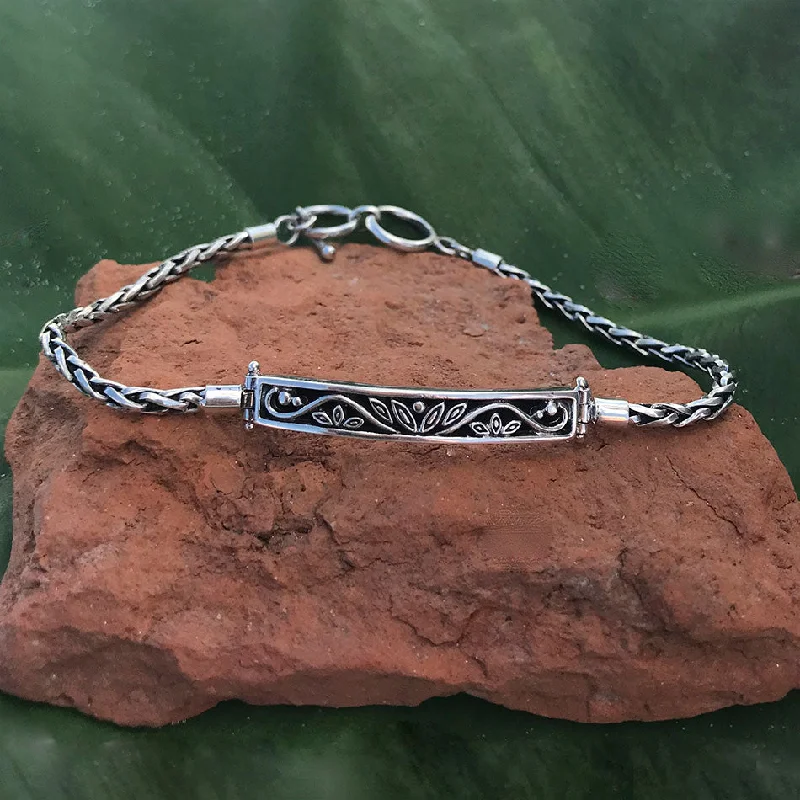 women’s elegant bracelets with charms -Cerita Bracelet - Sterling Silver, Indonesia