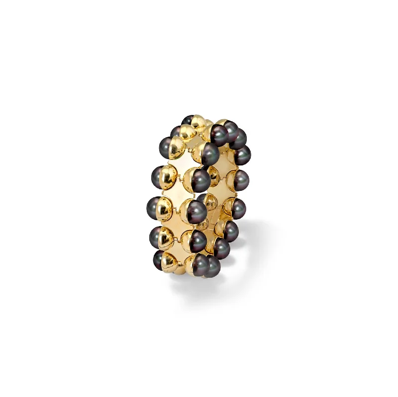 women’s gold jewelry for stylish looks -La Quintessenza Bracelet Yellow Gold - Tahitian Pearl