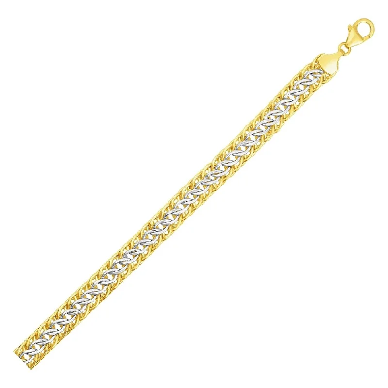 elegant women’s necklace sets for special occasions -Reversible Sedusa Link Bracelet in 14k Two Tone Gold