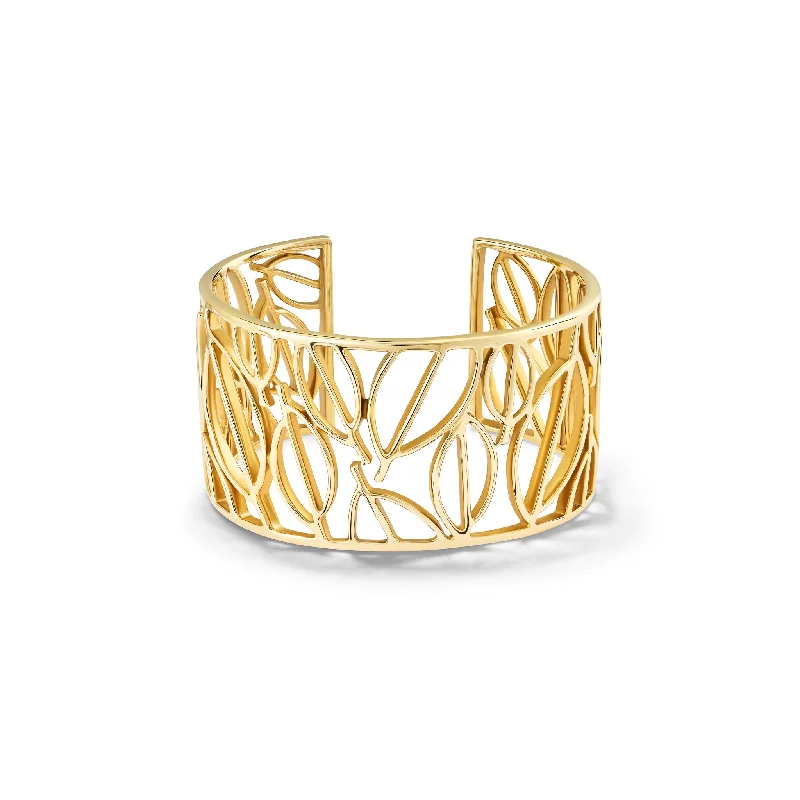 designer women’s watches for fashion-forward looks -Skog Etaje Cuff Bracelet Yellow Gold