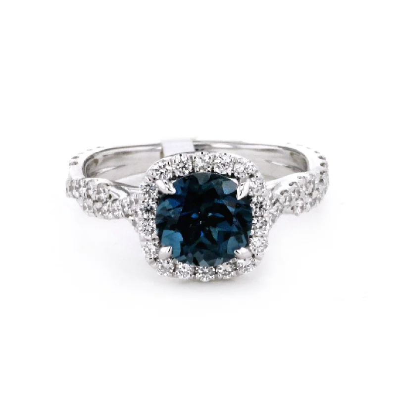 women’s statement jewelry for bold outfits -Blue Topaz & Diamond Ring | 10266155