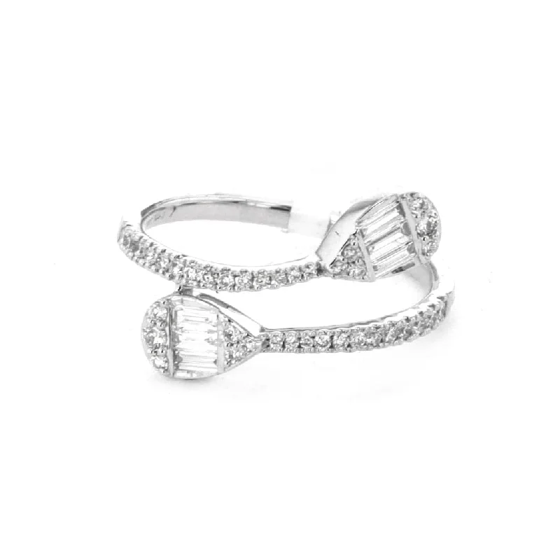 women’s crystal jewelry for evening wear -Bypass Diamond Ring | 0.40 ctw | M10278781