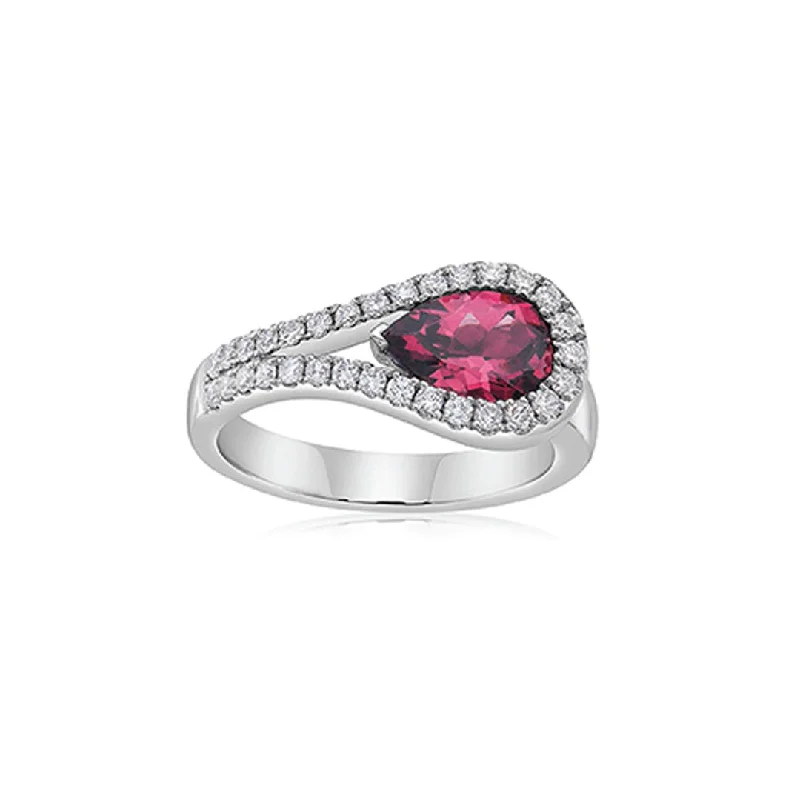 best jewelry for women’s special occasions -Garnet & Diamond Ring | M10261299