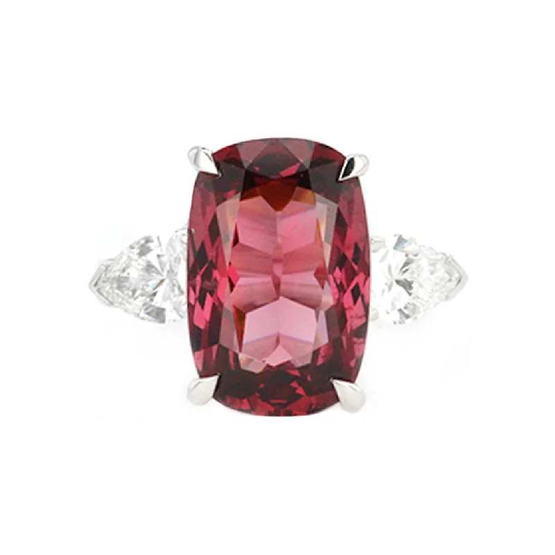 women’s rose gold jewelry for a modern touch -Pink Spinel & Diamond Ring