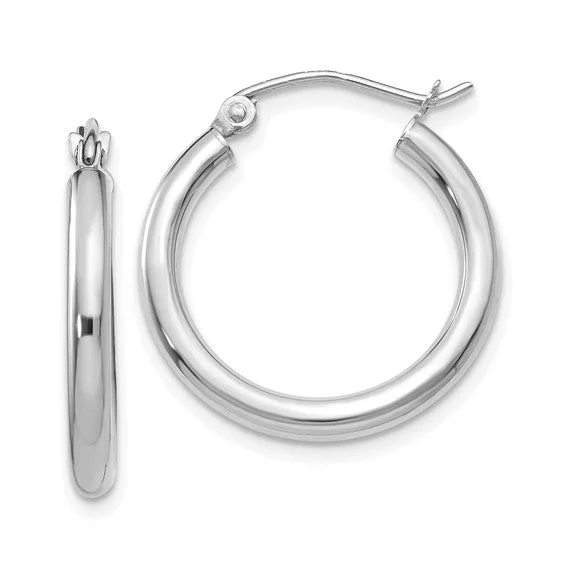 best women’s watches for gift-giving -14k White Gold Hoop Earrings