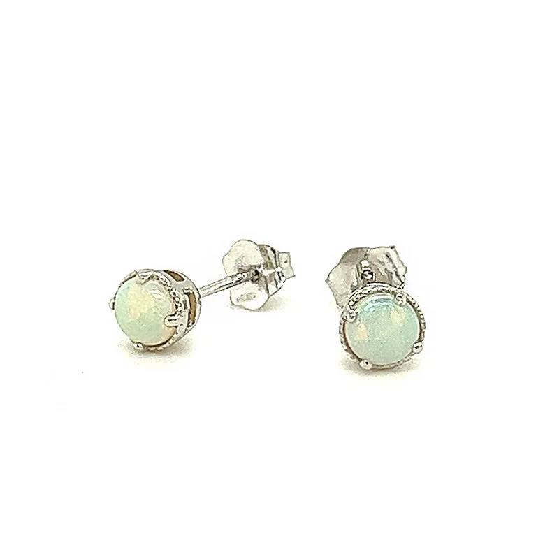 women’s birthstone jewelry for personalized gifts -Opal Stud Earrings