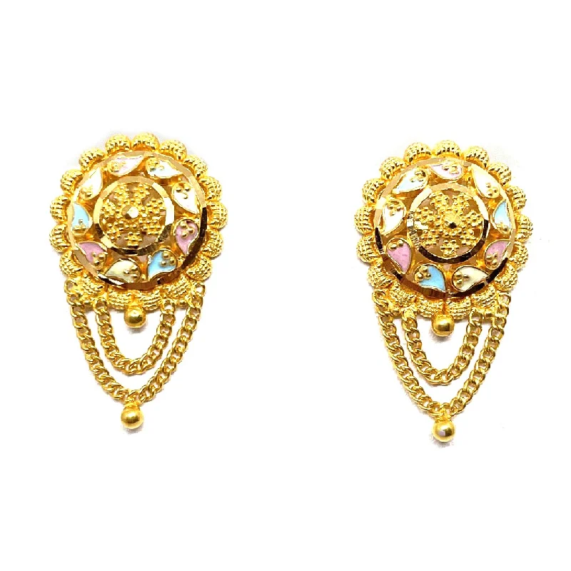 women’s statement necklaces for bold style -22k Gold Earrings Studs