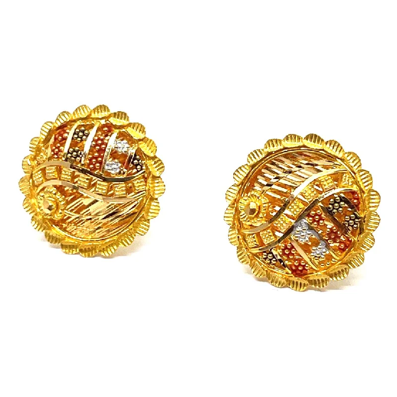 affordable women’s jewelry for everyday wear -22k Gold Earrings Studs