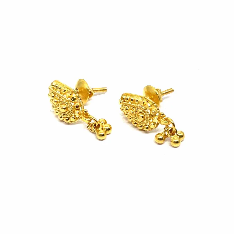 stylish women’s earrings for a statement look -22k Gold Studs