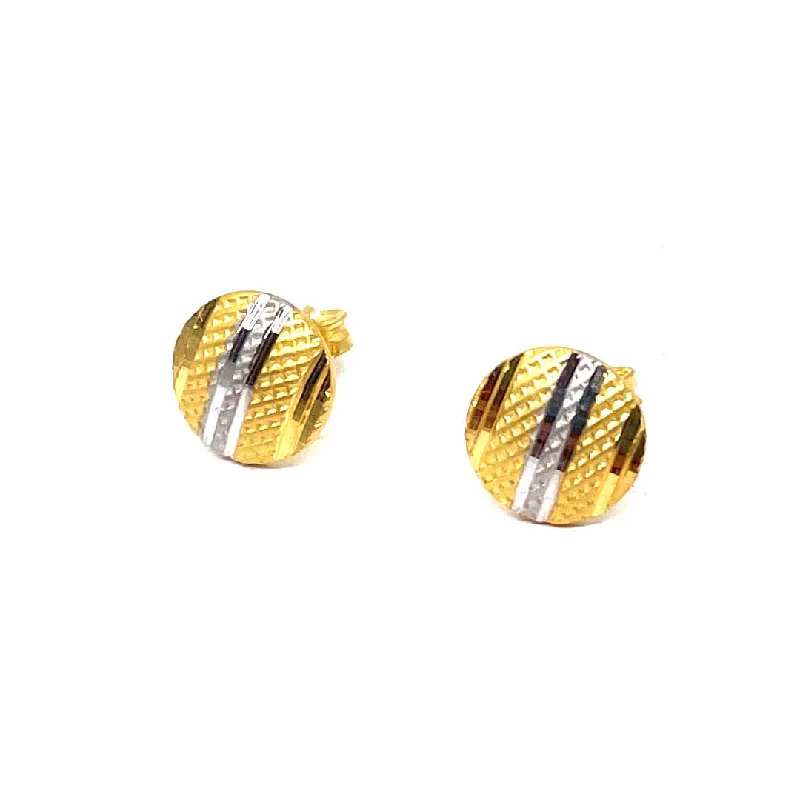 women’s gemstone jewelry for adding color to outfits -22k Gold Studs